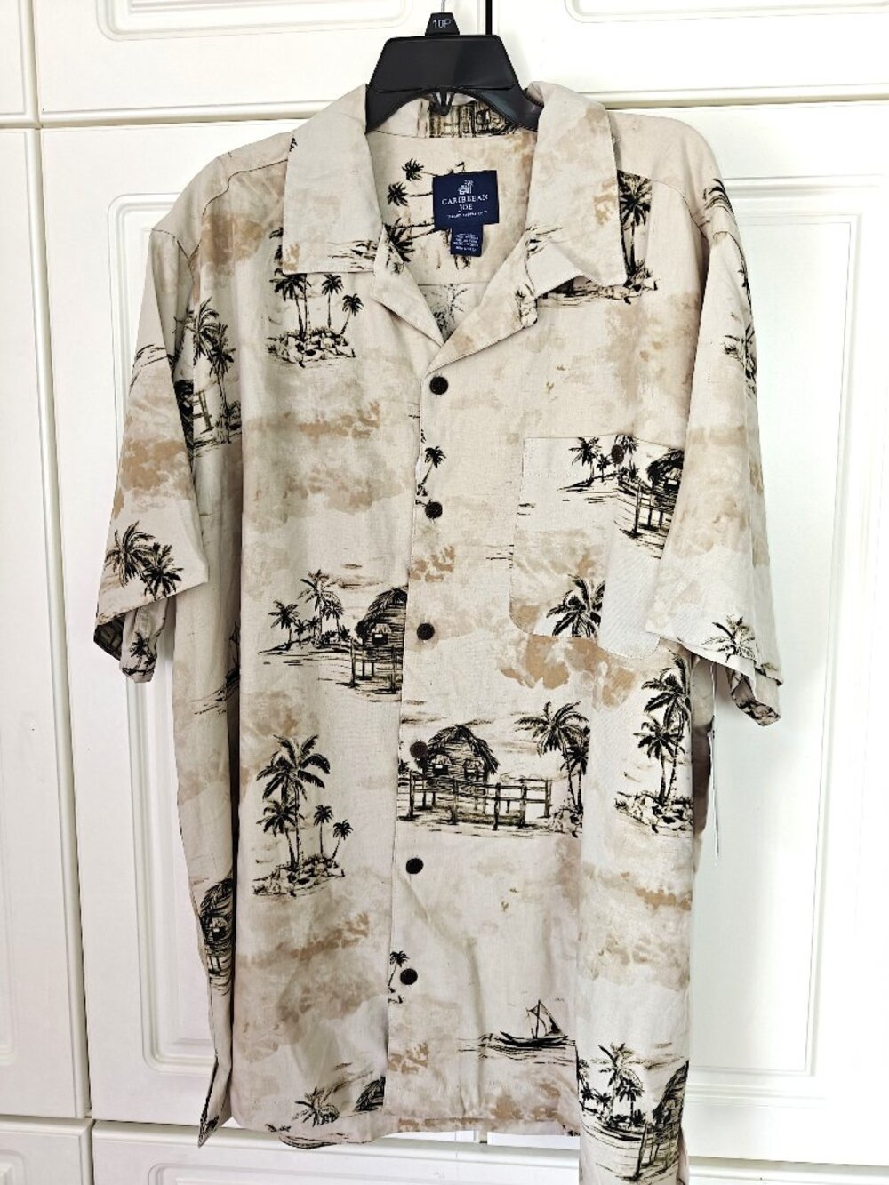 Caribbean Joe Tropical Palm Tree Shirt, Size XXL/XXXL, NWT